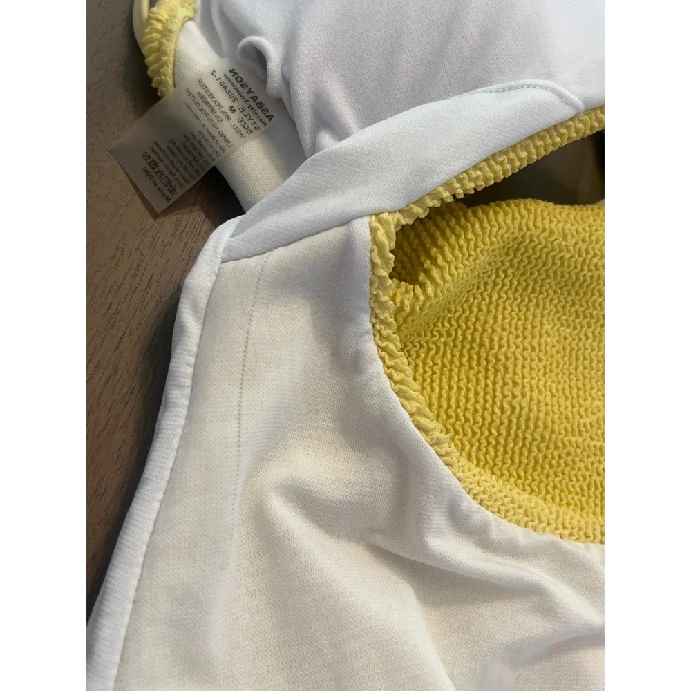 Asbayson yellow smocked